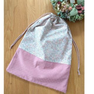 amelia様専用＊LIBERTY＊ミシェル(パールベージュ)＊巾着(外出用品)