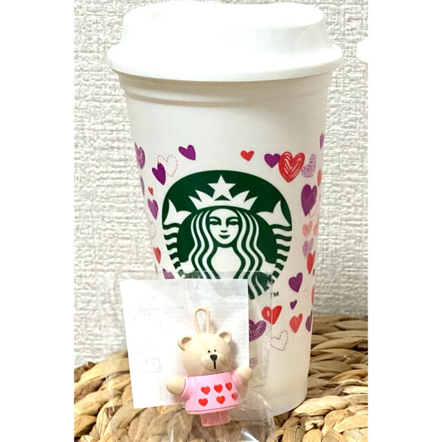 Starbucks Coffee(スターバックスコーヒー)のスターバックス　カラーチェンジリューザブルカップ　ピンクベア インテリア/住まい/日用品のキッチン/食器(タンブラー)の商品写真