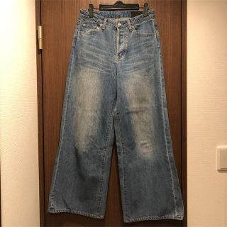 KBF ワイド　デニム パンツ ジーンズ　M 38 美品(デニム/ジーンズ)