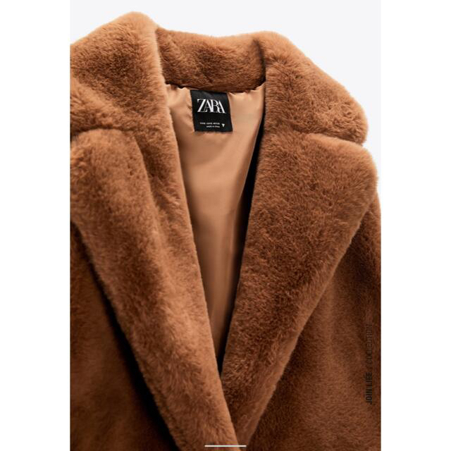 zara ファーコート 今季完売