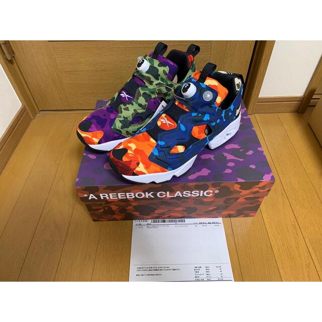 A BATHING APE(アベイシングエイプ)のA BATHING APE  REEBOK CLASSIC INSTAPUMP  メンズの靴/シューズ(スニーカー)の商品写真