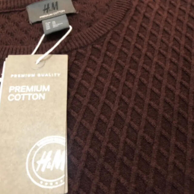 H&M(エイチアンドエム)の新品 H&M PREMIUM COTTON メンズのトップス(ニット/セーター)の商品写真