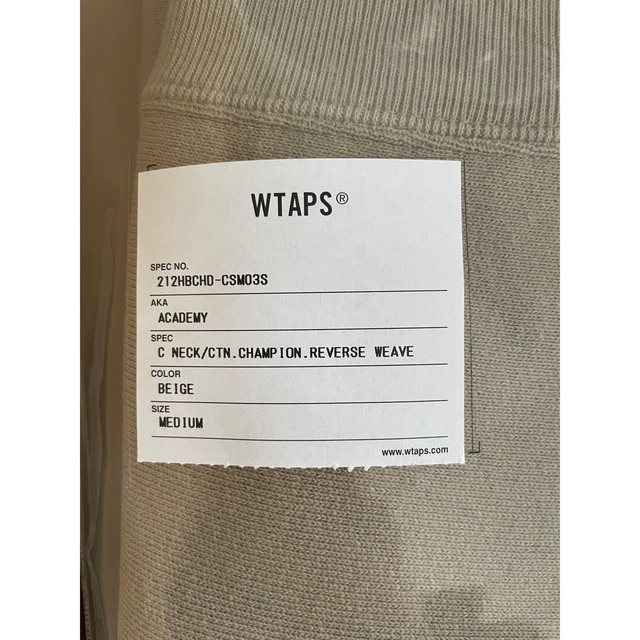 新品 wtaps×champion クルーネックスウェット　BEIGE Mサイズ