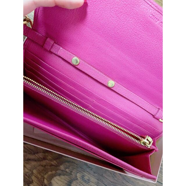 miumiu 長財布 チェーン ウォレット 2way 正規品-