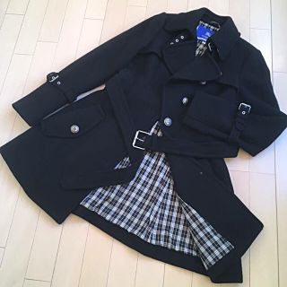 バーバリー(BURBERRY)のうらら様専用♡超美品🎀バーバリーブルーレーベル コート☆斜めボタン(ロングコート)