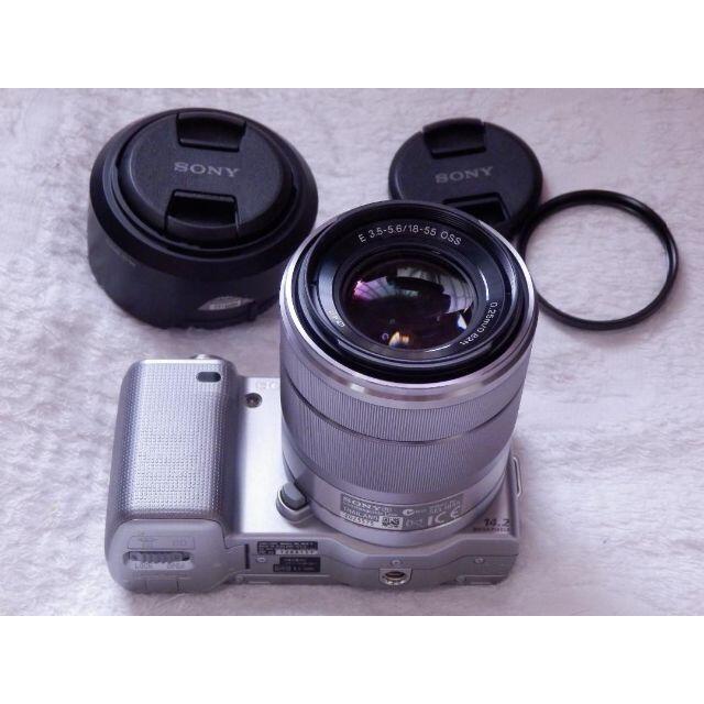 ❤️新品級★充電器付❤️NEX-5D★ダブルレンズキット動作品★パンケーキレンズ