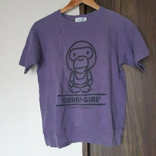 BAPY - BAPY　ベイピー　A BATHING APE　スウェット　半袖　パープル