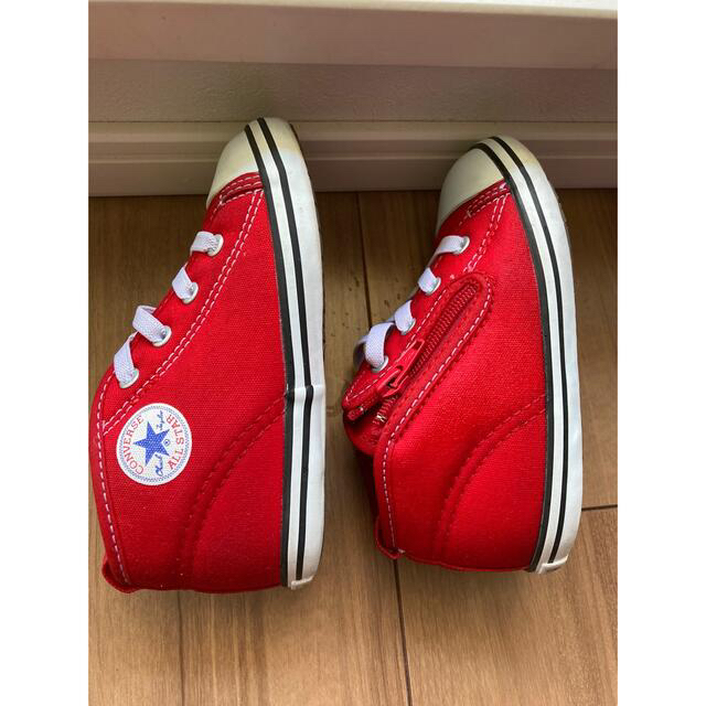 CONVERSE(コンバース)のコンバース　ベビー靴　15センチ　赤 キッズ/ベビー/マタニティのキッズ靴/シューズ(15cm~)(スニーカー)の商品写真