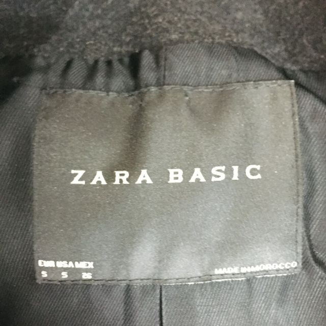 ZARA(ザラ)のザラベーシック ビックカラー 異素材 ジャケットコート 肩パッド S レディース レディースのジャケット/アウター(その他)の商品写真