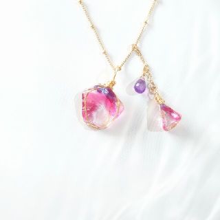 naru*· ネックレストップ  ✧Lyra   アンダラクリスタル14kgf(ネックレス)