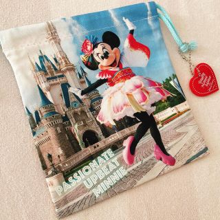 ディズニー(Disney)のトータリーミニーマウス　巾着（単品）(キャラクターグッズ)