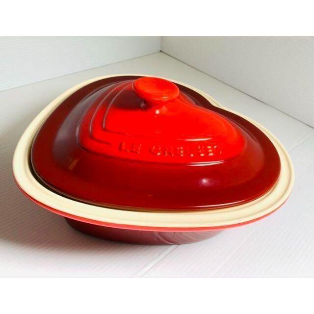 LE CREUSET(ルクルーゼ)の【美品 】LE  CREUSET ル・クルーゼ　ラムカン　ハート インテリア/住まい/日用品のキッチン/食器(食器)の商品写真