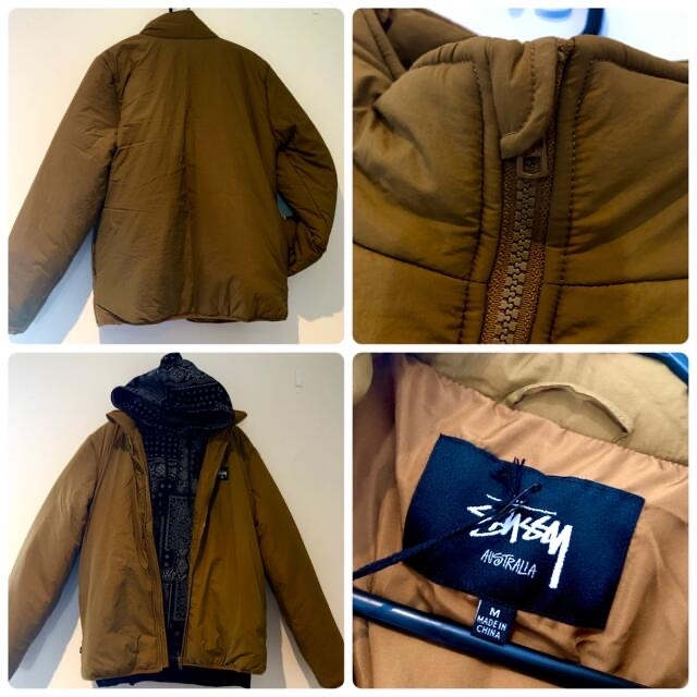 STUSSY(ステューシー)の海外限定 STUSSY ストゥーシー ダウン ジャケット M メンズのジャケット/アウター(ダウンジャケット)の商品写真