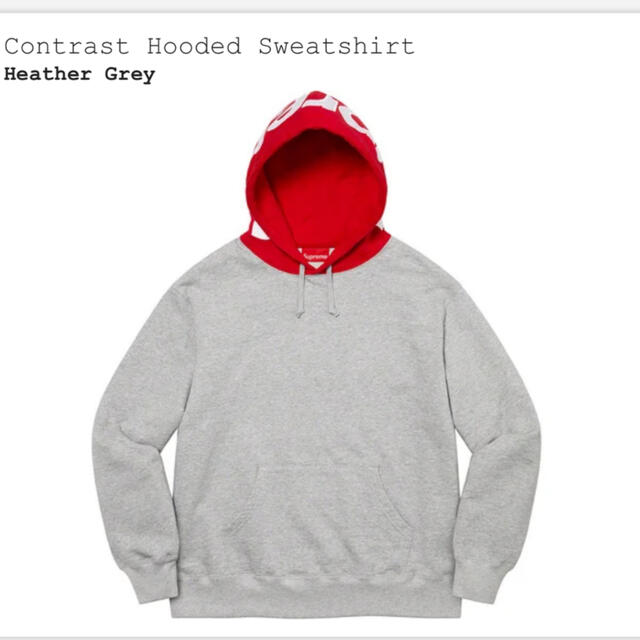 supreme contrast hooded sweatshirt パーカー