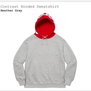 シュプリーム(Supreme)のsupreme contrast hooded sweatshirt パーカー(パーカー)