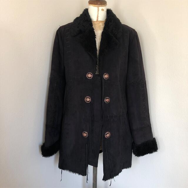 vintage mouton coat レディースのジャケット/アウター(ムートンコート)の商品写真