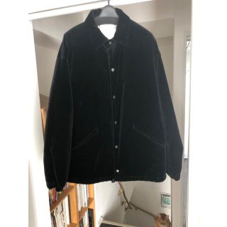 コモリ(COMOLI)のGraphpaper Velvet Coach Jacket black(ブルゾン)