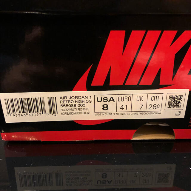 新品 26 Air Jordan 1 HI OG Patent Bred 2