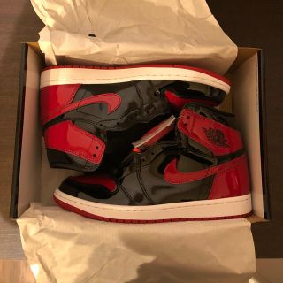 ナイキ(NIKE)の新品 26 Air Jordan 1 HI OG Patent Bred(スニーカー)