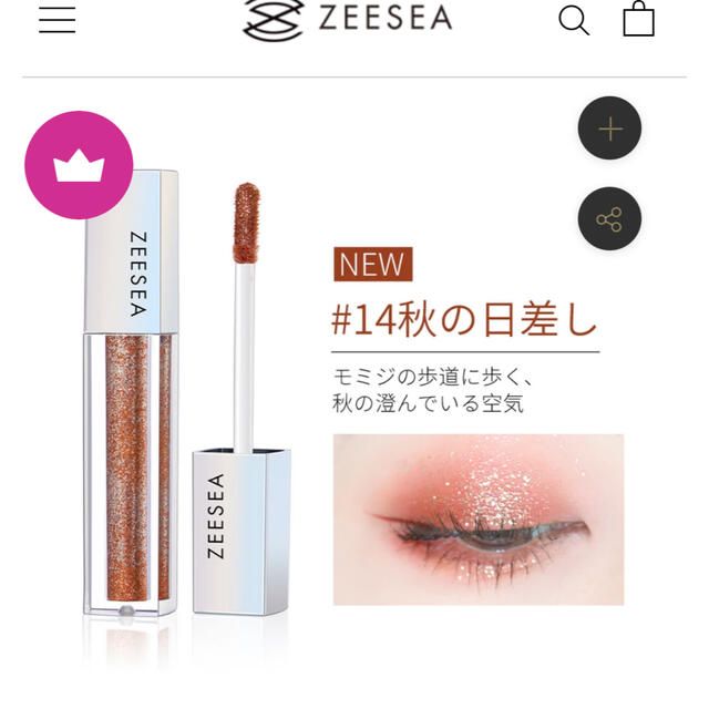 ZEESEA(ズーシー)の新品 ZEESEA アイシャドウ 14 秋の日差し コスメ/美容のベースメイク/化粧品(アイシャドウ)の商品写真