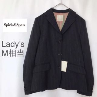 スピックアンドスパン(Spick & Span)の新品未使用 スピックアンドスパン レディース スーツ ジャケット ストライプ M(テーラードジャケット)