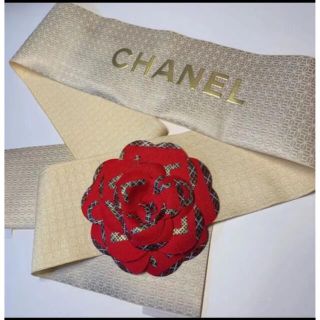 シャネル(CHANEL)の【2点セット】シャネル ワイドリボン　ゴールド&ラッピングカメリアステッカー1点(ラッピング/包装)