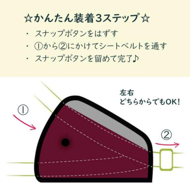 交換無料 14シートベルト サポーター ブルー カバー アジャスター 左右兼用 キッズ