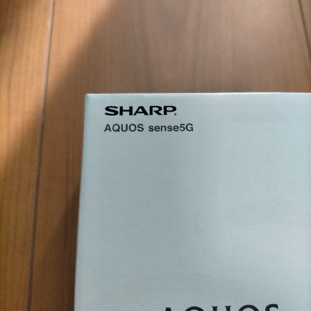 SHARP SIMフリースマホ AQUOS sense5G ブラックスマートフォン本体