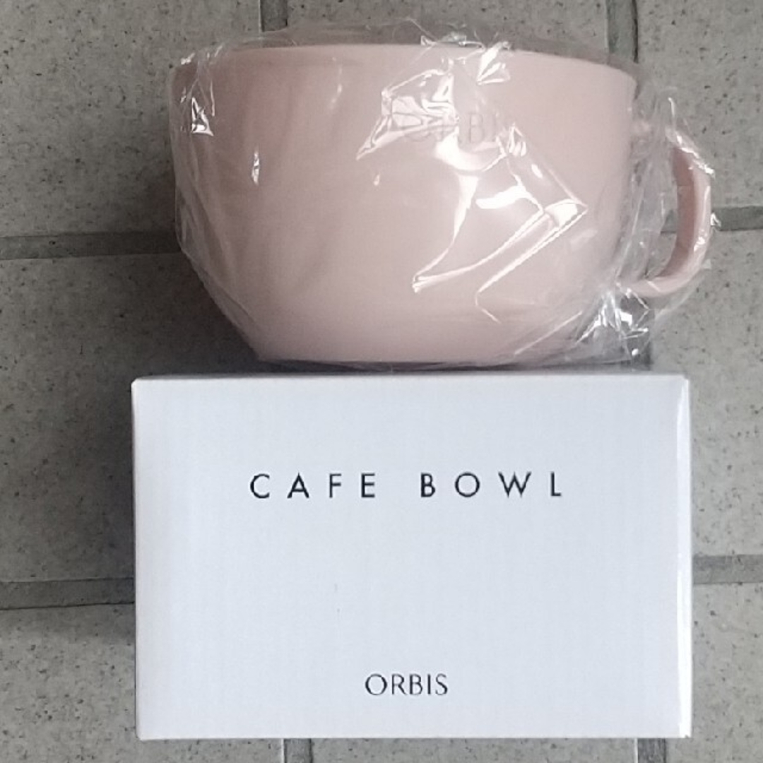 ORBIS(オルビス)のオルビス カフェボウル・ピンク ノベルティ ORBIS 非売品 インテリア/住まい/日用品のキッチン/食器(タンブラー)の商品写真