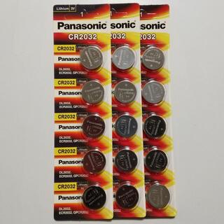 パナソニック(Panasonic)のPanasonic CR2032 5個入×3 パナソニック ボタン コイン 電池(その他)