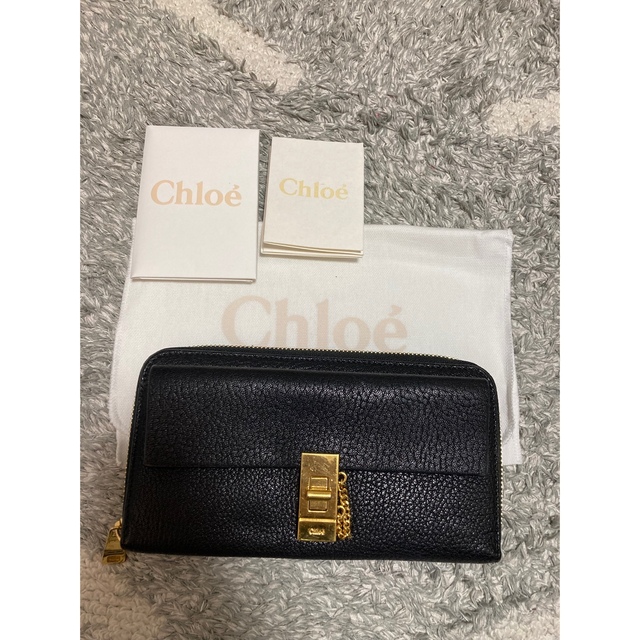 Chloe(クロエ)のクロエ　ドリュー　長財布　黒 レディースのファッション小物(財布)の商品写真