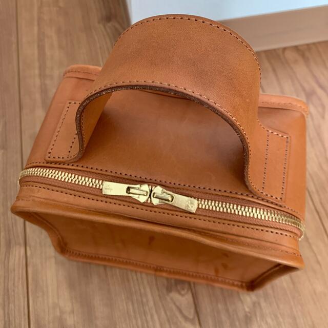 LIFESTYLIST Leather Mini Book Bag Camelバッグ