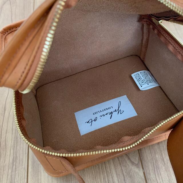 LIFESTYLIST Leather Mini Book Bag Camelバッグ