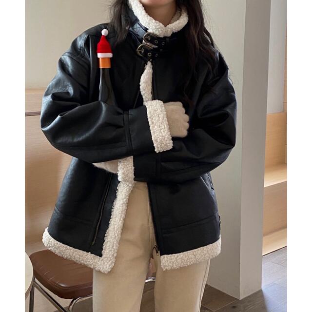 ムートン　コート　abitokyo フライトジャケット レディースのジャケット/アウター(ムートンコート)の商品写真