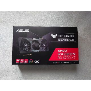 エイスース(ASUS)の新品 RX6700XT TUF-RX6700XT-O12G-GAMING(PCパーツ)