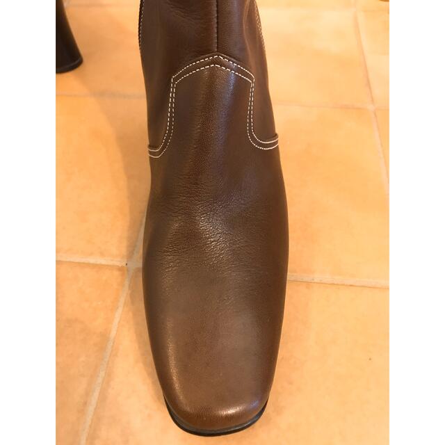 新品　BARCLAYバークレーのミドル丈ブーツ（茶色）