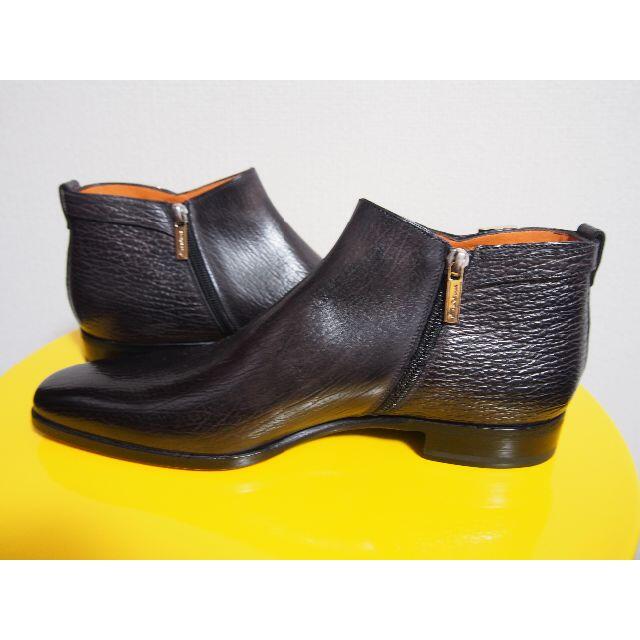 Santoni(サントーニ)の【新品】Santoni サントーニ　サメ革　黒系　 サイズ7 メンズの靴/シューズ(ブーツ)の商品写真