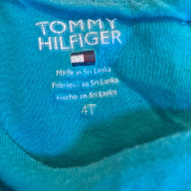 TOMMY HILFIGER(トミーヒルフィガー)の在庫一掃再値下げ❣️Tommy hilfiger長袖水色ｶｯﾄｿｰ 春夏用 キッズ/ベビー/マタニティのキッズ服女の子用(90cm~)(Tシャツ/カットソー)の商品写真