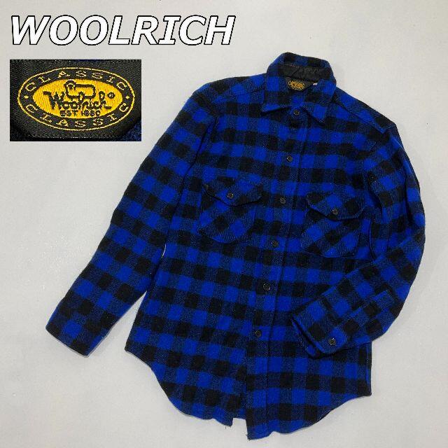 WOOLRICH 90年代 USA製 黒タグ チェック ウールシャツ