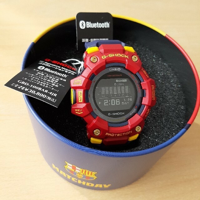 G-SHOCK(ジーショック)の【G-shock】GBD-100BAR-4JR【バルセロナ】 メンズの時計(腕時計(アナログ))の商品写真