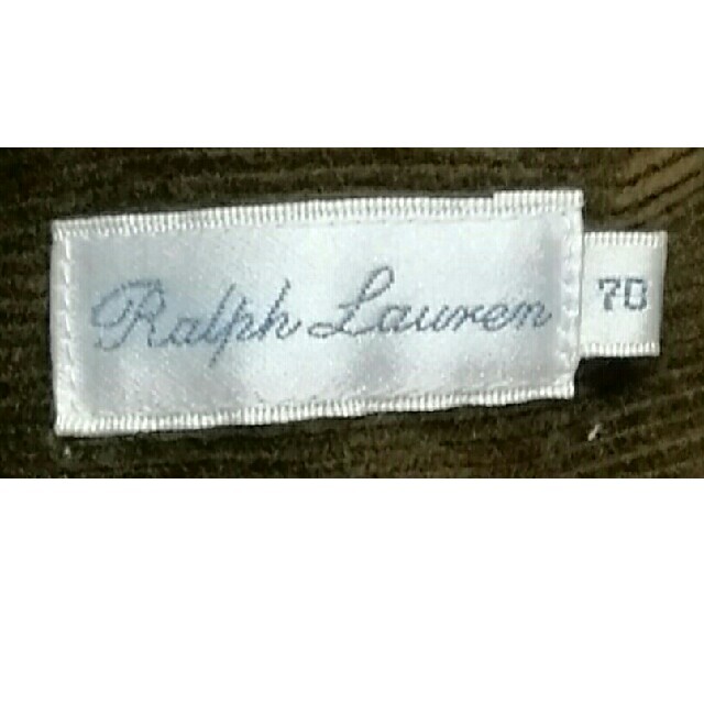 Ralph Lauren(ラルフローレン)のラルフローレン コーデュロイ ロンパース ブラウン【70cm】 キッズ/ベビー/マタニティのベビー服(~85cm)(ロンパース)の商品写真