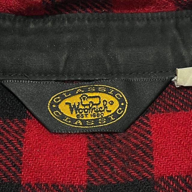 WOOLRICH 90年代 USA製 黒タグ チェック ウールシャツ
