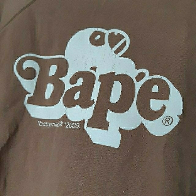 A BATHING APE(アベイシングエイプ)のBape　エイプ　スウェット　半袖　A BATHING APE　ブラウン　茶色 メンズのトップス(スウェット)の商品写真