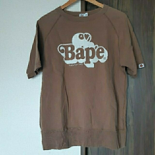 【未使用】 アベイシングエイプ 半袖スエット A BATHING APE