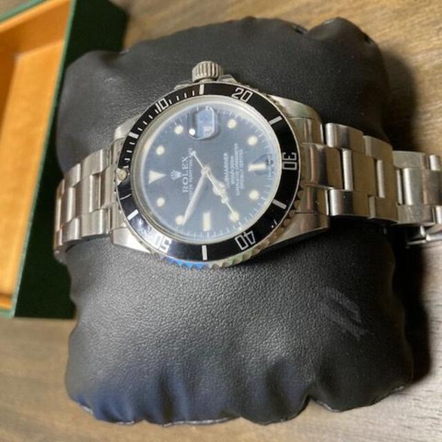 シリアル番号ROLEX SUBMARINER デイト 16610 不具合あり 王冠透かし