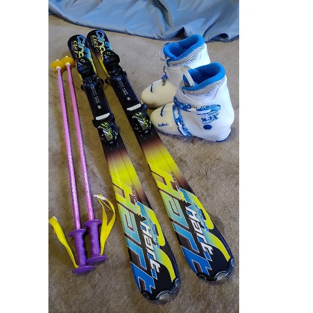 Har t【117cm】ジュニアカービングスキーセット靴23cm スポーツ/アウトドアのスキー(板)の商品写真