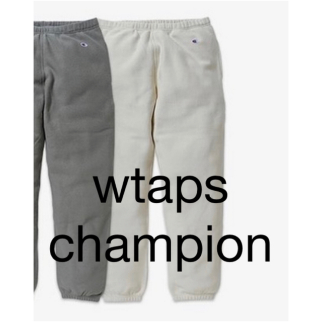 ベージュ W)taps WTAPS x Champion スウェットパンツの通販 by 