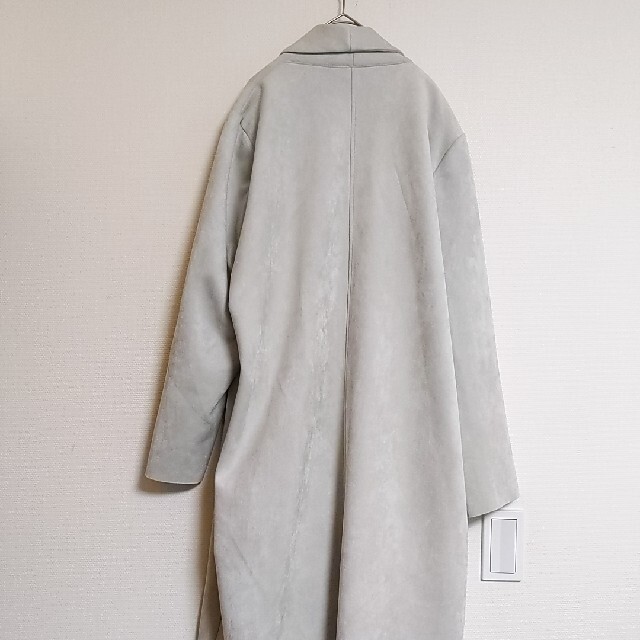 ZARA(ザラ)の【美品】ザラ　ZARA ロングコート　チェスターコート　グレージュ レディースのジャケット/アウター(ロングコート)の商品写真