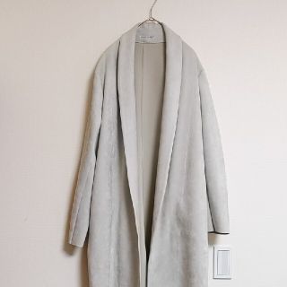 ザラ(ZARA)の【美品】ザラ　ZARA ロングコート　チェスターコート　グレージュ(ロングコート)