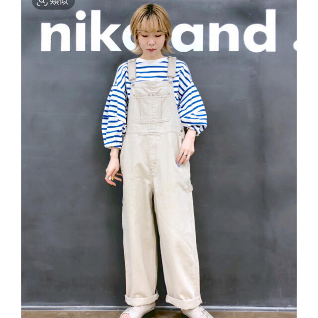 niko and...(ニコアンド)の☆ニコアンド　 スタンダードサロペット　M レディースのパンツ(サロペット/オーバーオール)の商品写真